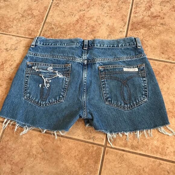 Vintage 4 Calvin Klein True Boot Cut raw hem short low rise - Picture 5 of 6